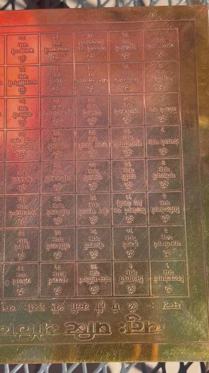 Tantrik POTENT 64 Yogini yantra